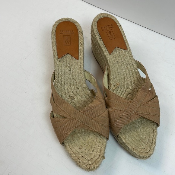 STUBBS & WOOTTON WEDGE ESPADRILLES POINT TOE